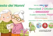 Plaid in regalo per la Festa dei nonni 2024 da Acqua e Sapone