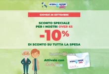 Sconto del 10% per gli Over 65 da Acqua e Sapone