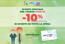 Sconto del 10% per gli Over 65 da Acqua e Sapone