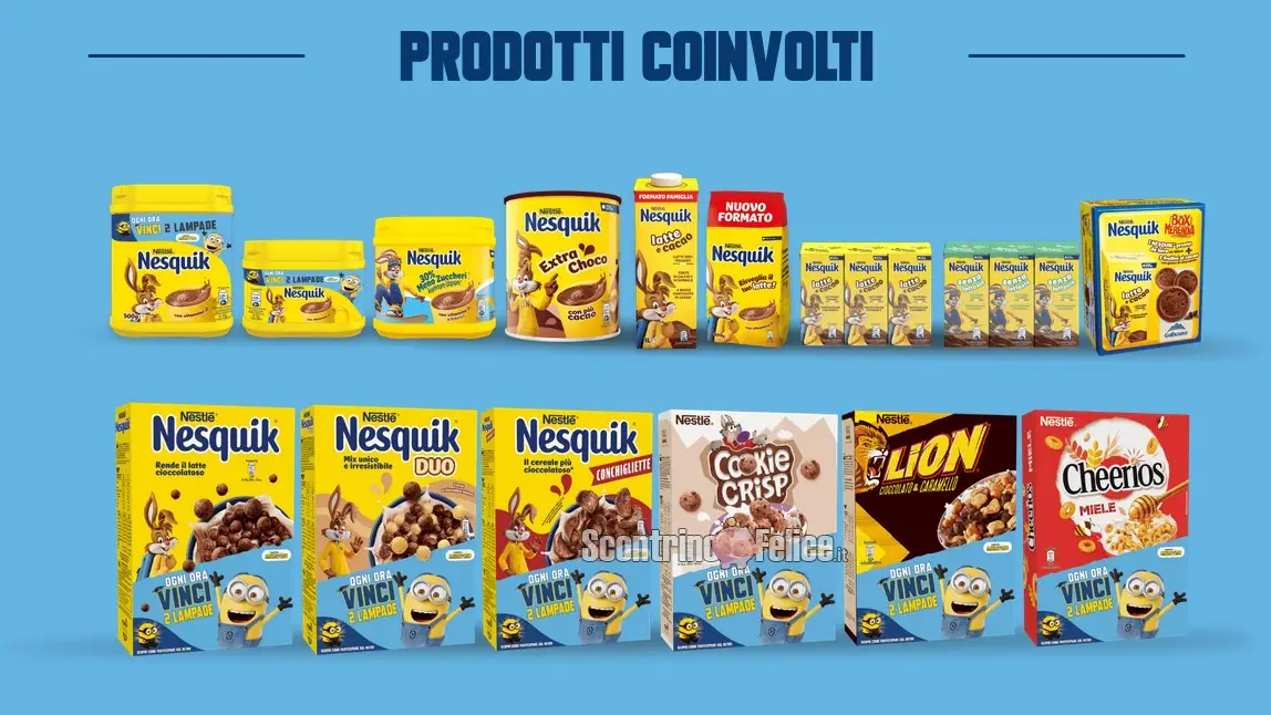 Concorso Nesquik: vinci 2 lampade Minions ogni ora 1