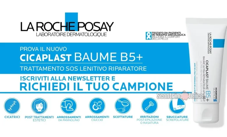 Campione omaggio La Roche-Posay Cicaplast Baume B5+ da richiedere subito