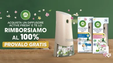 Cashback Air Wick da Acqua e Sapone: richiedi il rimborso del Fresh Kit