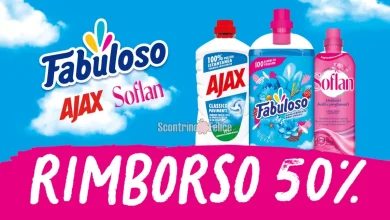 Cashback Fabuloso, Ajax, Soflan “Rimborso assicurato per la casa e il bucato”