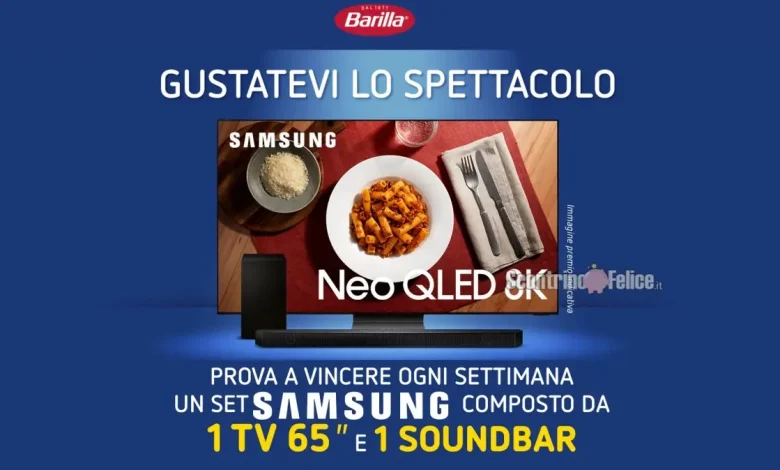 Concorso Barilla "Gustatevi lo spettacolo" Samsung