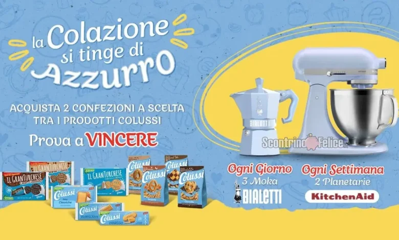 concorso Colussi "La colazione si tinge di azzurro"