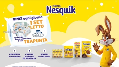 Concorso Nesquik: in palio set letto e trapunta Caleffi