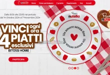 Concorso Nutella: in palio set di 4 piatti Bitossi ogni ora