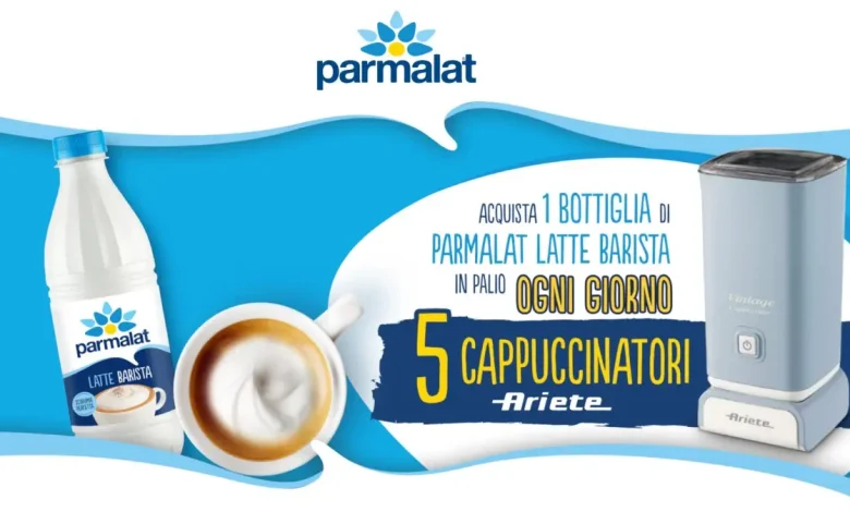 Concorso Parmalat Latte Barista: vinci cappuccinatore Ariete