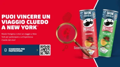 Concorso Pringles: vinci Cluedo e viaggi a New York