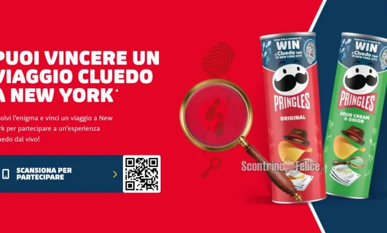 Concorso Pringles: vinci Cluedo e viaggi a New York