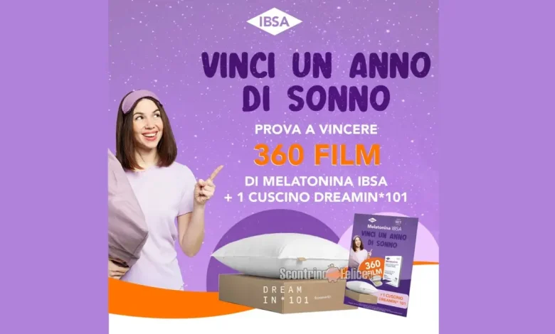 Concorso gratuito IBSA Melatonina: vinci un anno di sonno