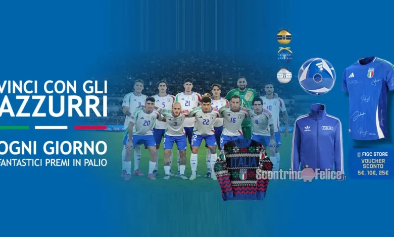 Concorso gratuito "Vinci con gli azzurri": in palio maglie autografate, palloni e altre sorprese