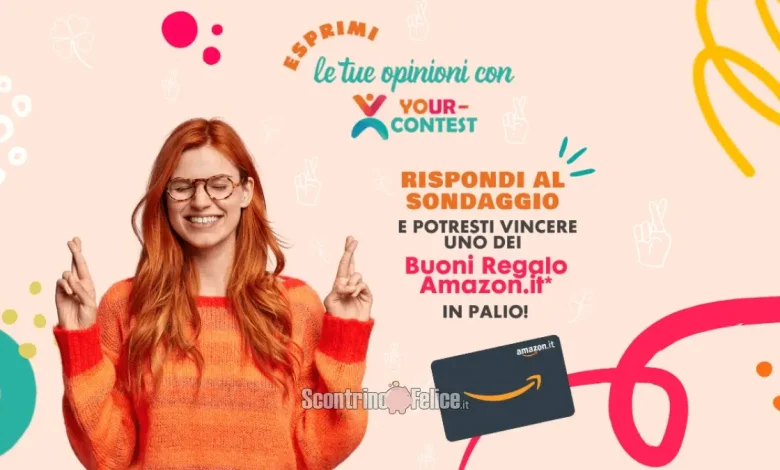 Concorso gratuito Your Contest: vinci buoni Amazon