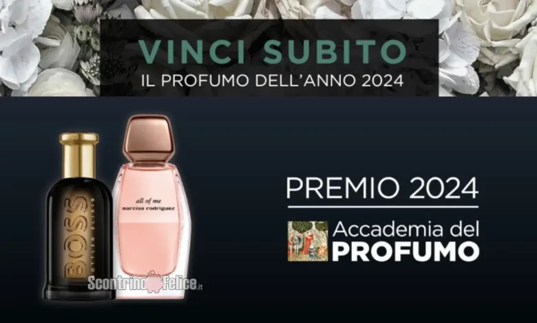 Vinci subito il profumo dell'anno 2024 per lui e per lei