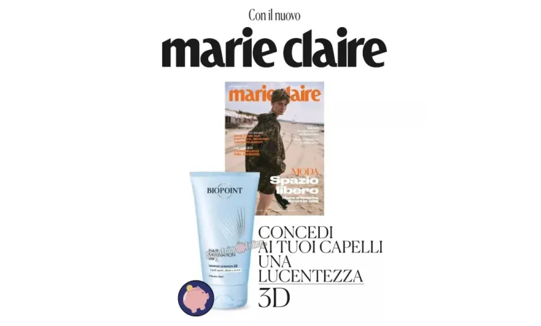 Affare in edicola: Marie Claire con shampoo Biopoint Hair Lamination