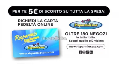 Buono Sconto Risparmio Casa da 5 euro