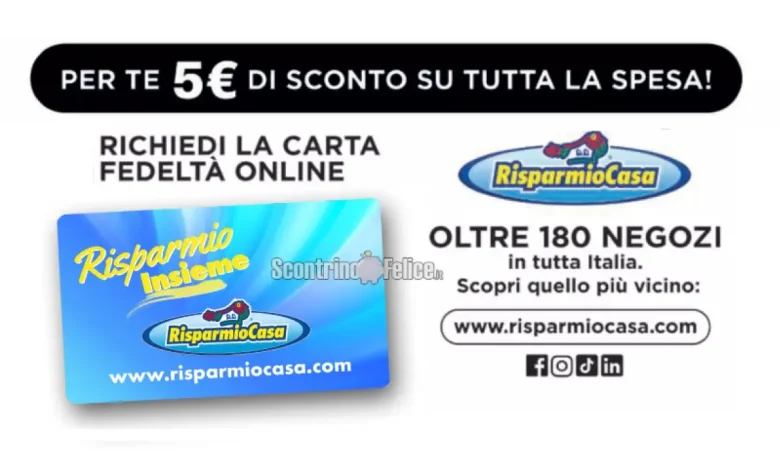 Buono Sconto Risparmio Casa da 5 euro