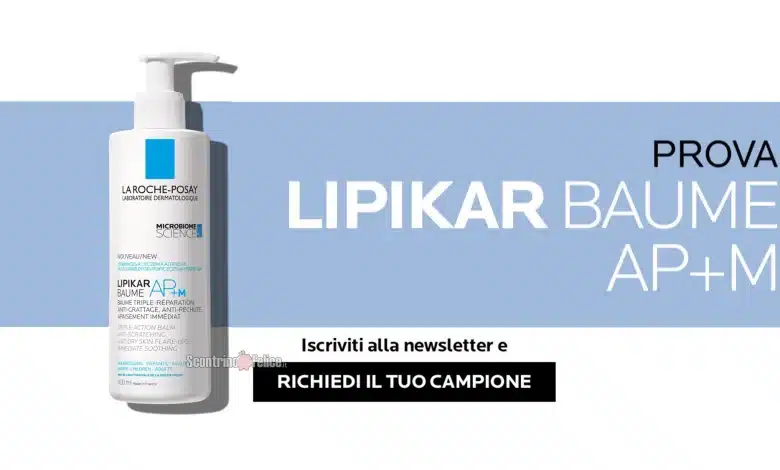 Campione omaggio Lipikar Baume AP+M di La Roche-Posay da richiedere subito!