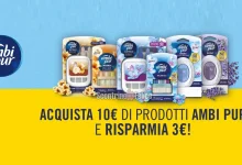 Cashback Ambipur: ricevi un rimborso di 3 euro