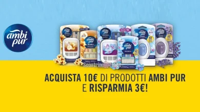 Cashback Ambipur: ricevi un rimborso di 3 euro