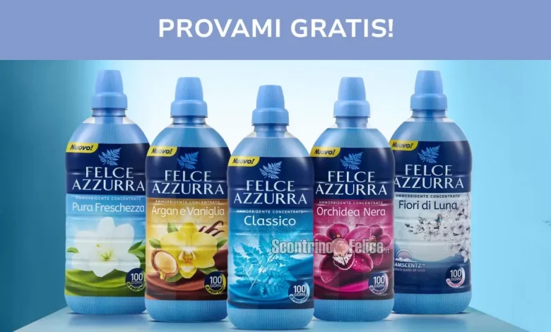 Cashback Felce Azzurra "Provami Gratis": ricevi il rimborso dell'ammorbidente