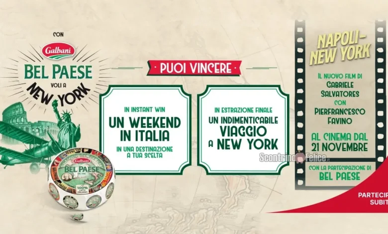 Concorso Bel Paese: vinci weekend in Italia e viaggio a New York