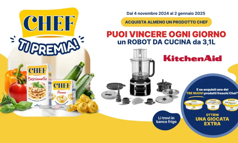 Concorso Chef Ti Premia: in palio robot da cucina KitchenAid