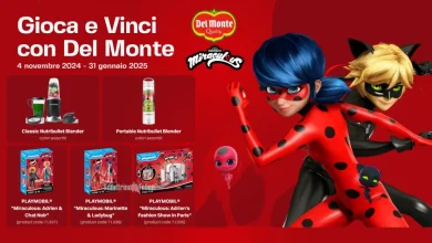 Concorso Del Monte: vinci premi Miraculous Playmobil e Nutribullet