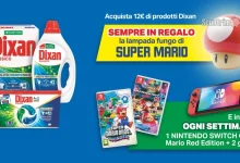 Concorso Dixan SuperMario: ricevi la lampada Fungo e vinci Nintendo Switch