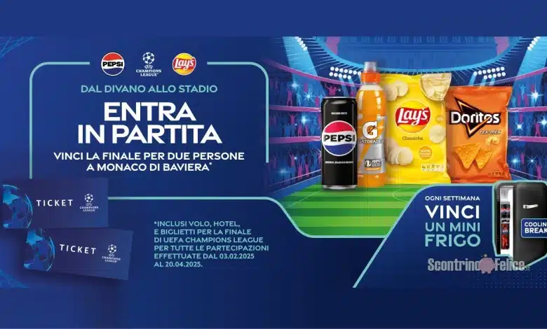 Concorso Pepsi, Lay's, Doritos e Gatorade "Dal Divano Allo Stadio"