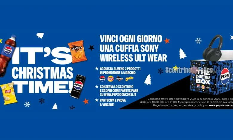 Concorso Pepsi e Lay's: vinci ogni giorno una cuffia Sony wireless