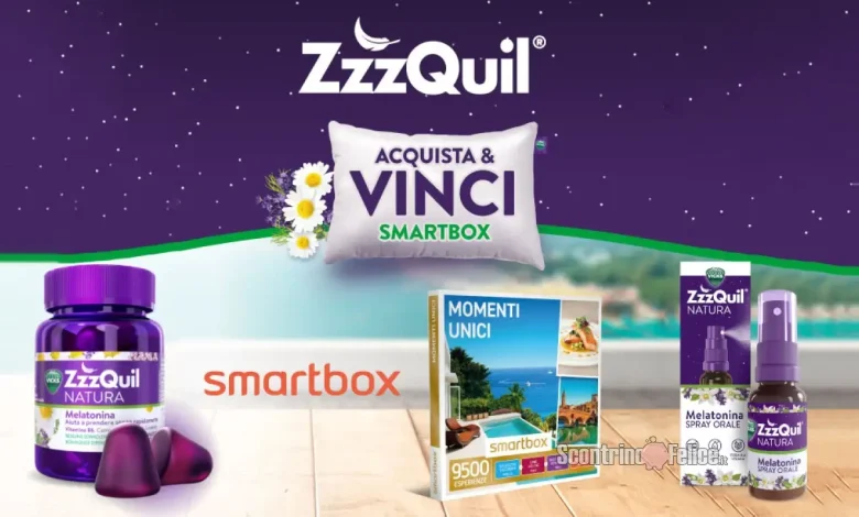 Concorso ZzzQuil: vinci cofanetti Smartbox