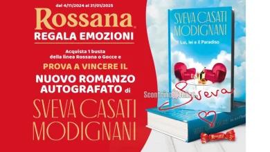 Concorso caramelle Rossana: vinci il nuovo romanzo di Sveva Casati Modignani