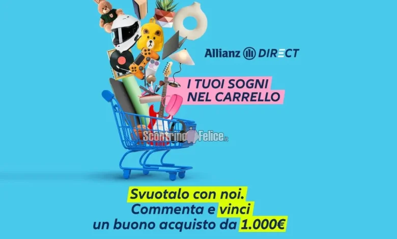 Concorso gratuito Allianz: vinci buono acquisto da 1.000 euro