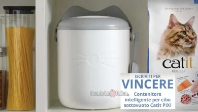 Concorso gratuito Catit: vinci un contenitore per alimenti sottovuoto intelligente PIXI