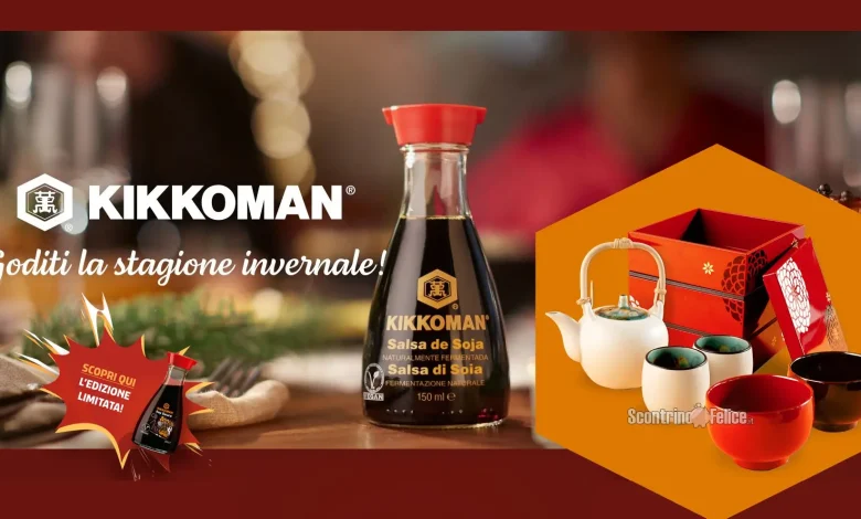 Partecipa subito al concorso gratuito Kikkoman e prova a vincere un dispenser Kikkoman Edizione Limitata e stoviglie giapponesi di alta qualità!