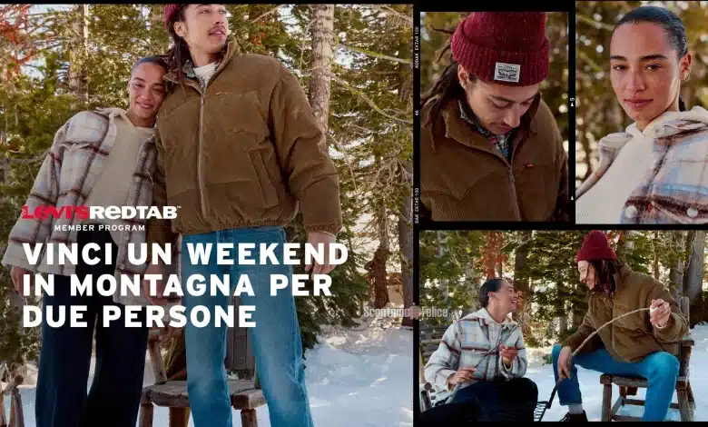 Concorso gratuito Levi's: vinci un weekend in montagna