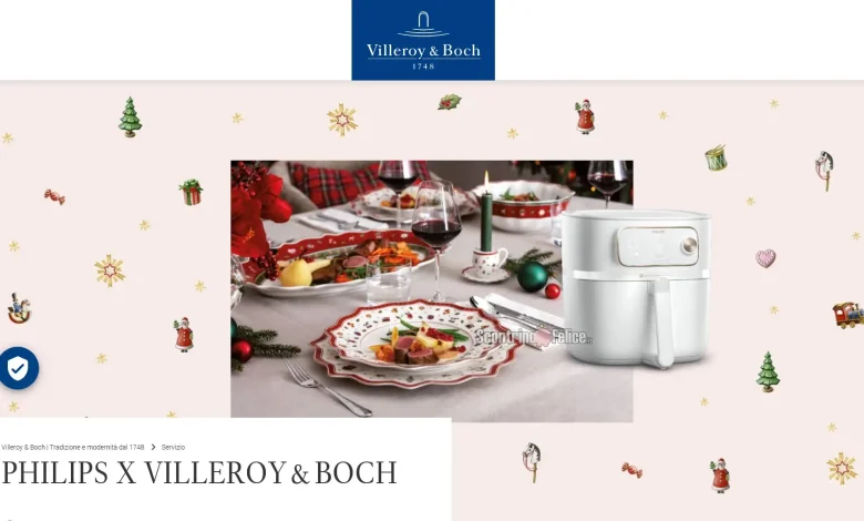 Concorso gratuito Villeroy & Boch: in palio Airfryer Philips e set di stoviglie