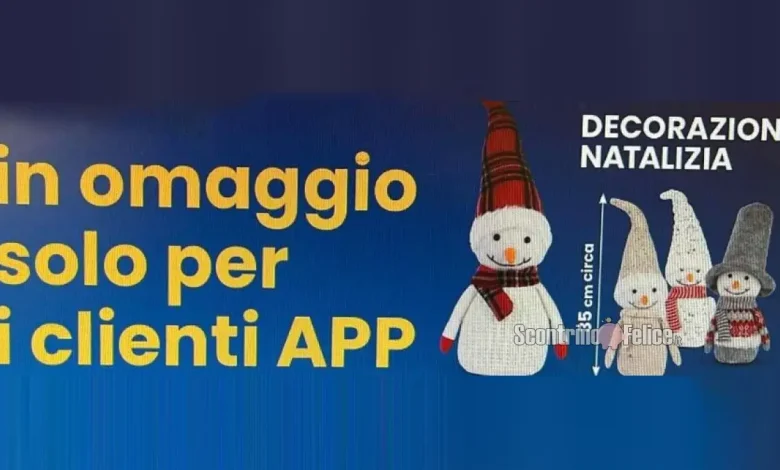 Decorazione natalizia Pupazzo di Neve Eurospin in omaggio: scopri come averla!