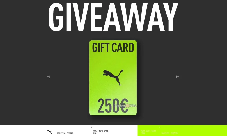 Giveaway Puma: vinci gift card da 250 euro