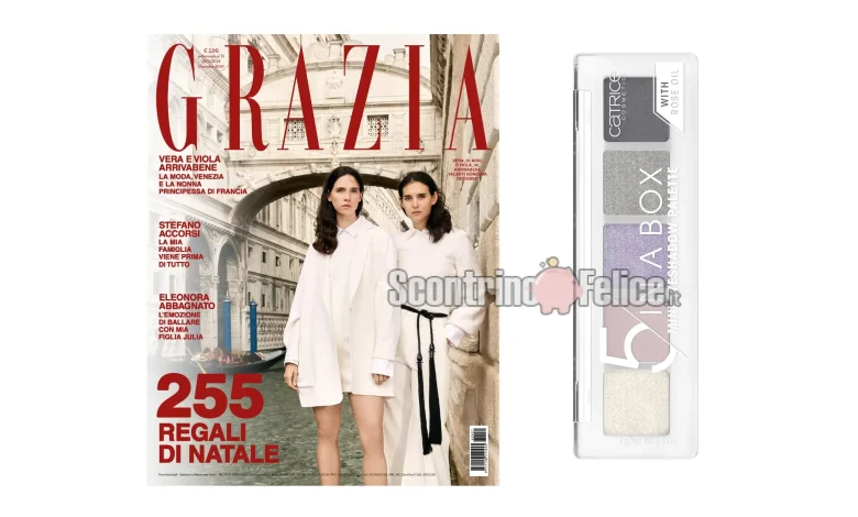 Affari in Edicola: Grazia con palette ombretti Catrice "5 in a box"