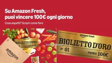 Concorso Amazon Fresh: vinci buoni spesa da 100 euro