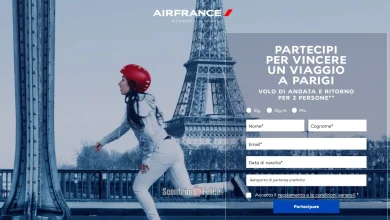 Concorso gratuito Air France: vinci volo a Parigi