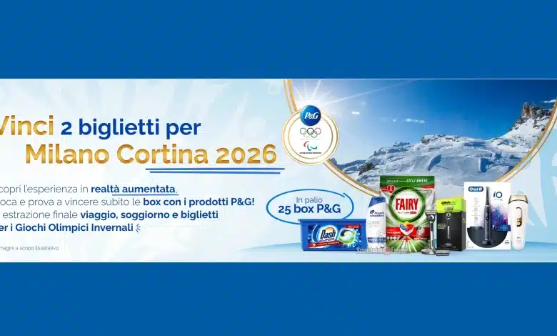 Concorso gratuito P&G Per Te: vinci prodotti e i Giochi Olimpici Invernali