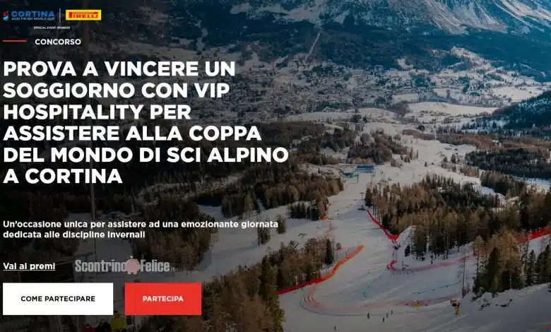 Concorso gratuito Pirelli: vinci Cortina e pneumatici