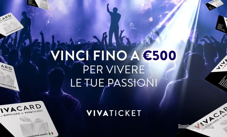 Concorso gratuito Vivaticket: vinci fino a 500€ per vivere le tue passioni