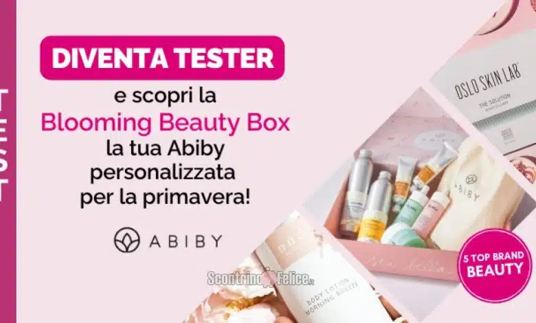 Diventa tester Abiby Blooming Beauty Box