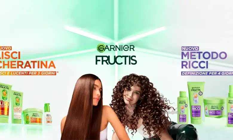 Diventa tester Garnier Fructis "Lisci Cheratina" e "Metodo Ricci"