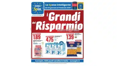 Anteprima nuovo volantino Eurospin dal 30 gennaio al 9 febbraio 2025