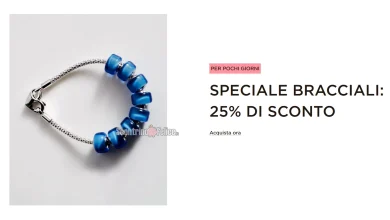 Bracciali Pandora in offerta -25%